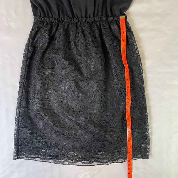 Xhilaration Size S Black Ruffle and Lace Dress Sleeveless Mini Lined - Picture 10 of 13